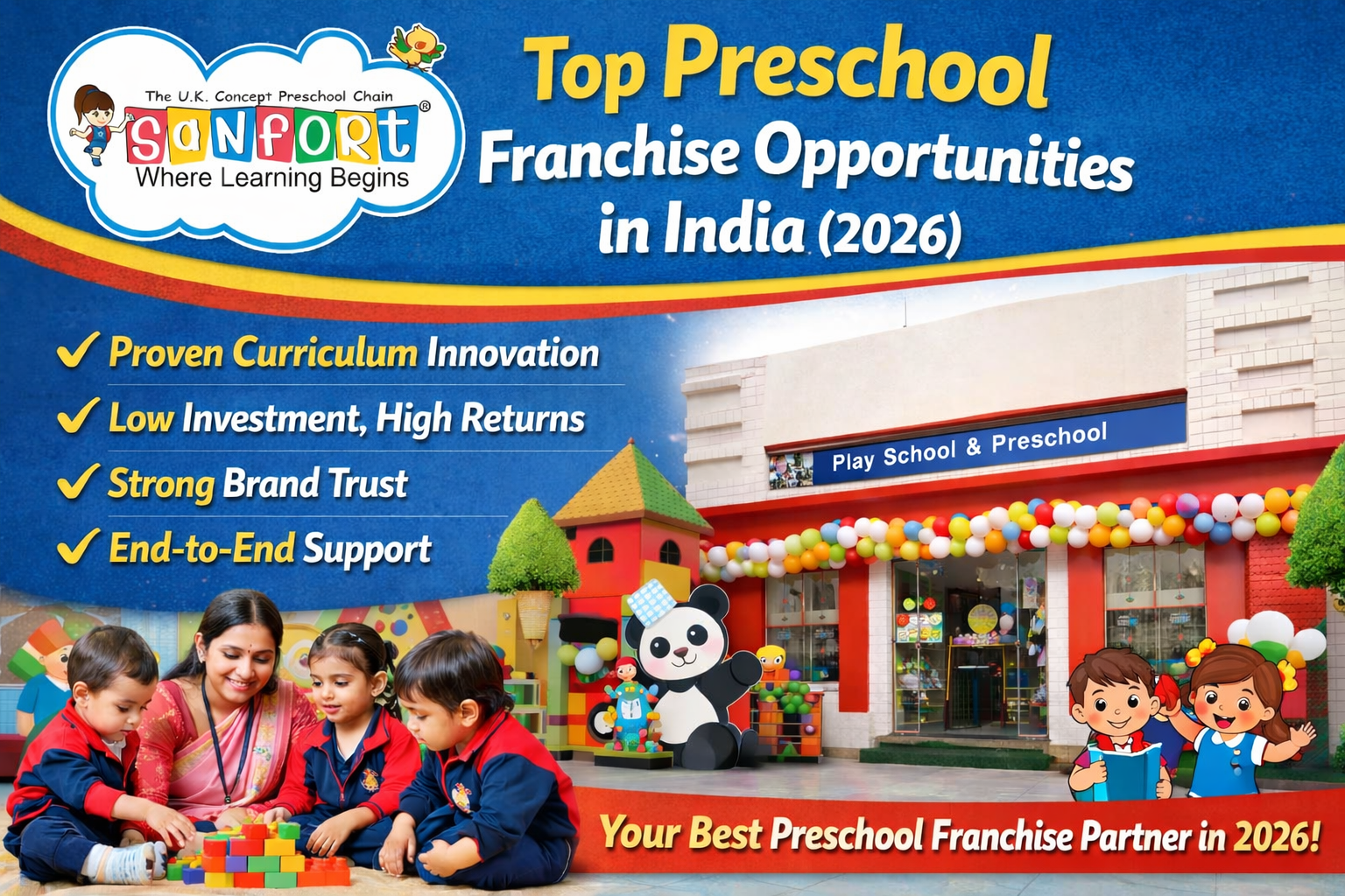 Top Preschool Franchise Opportunities in India 2026