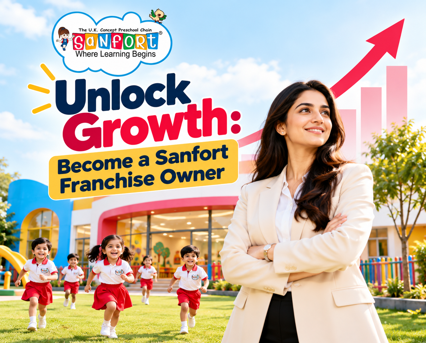 Unlock growth with Sanfort Preschool franchise.